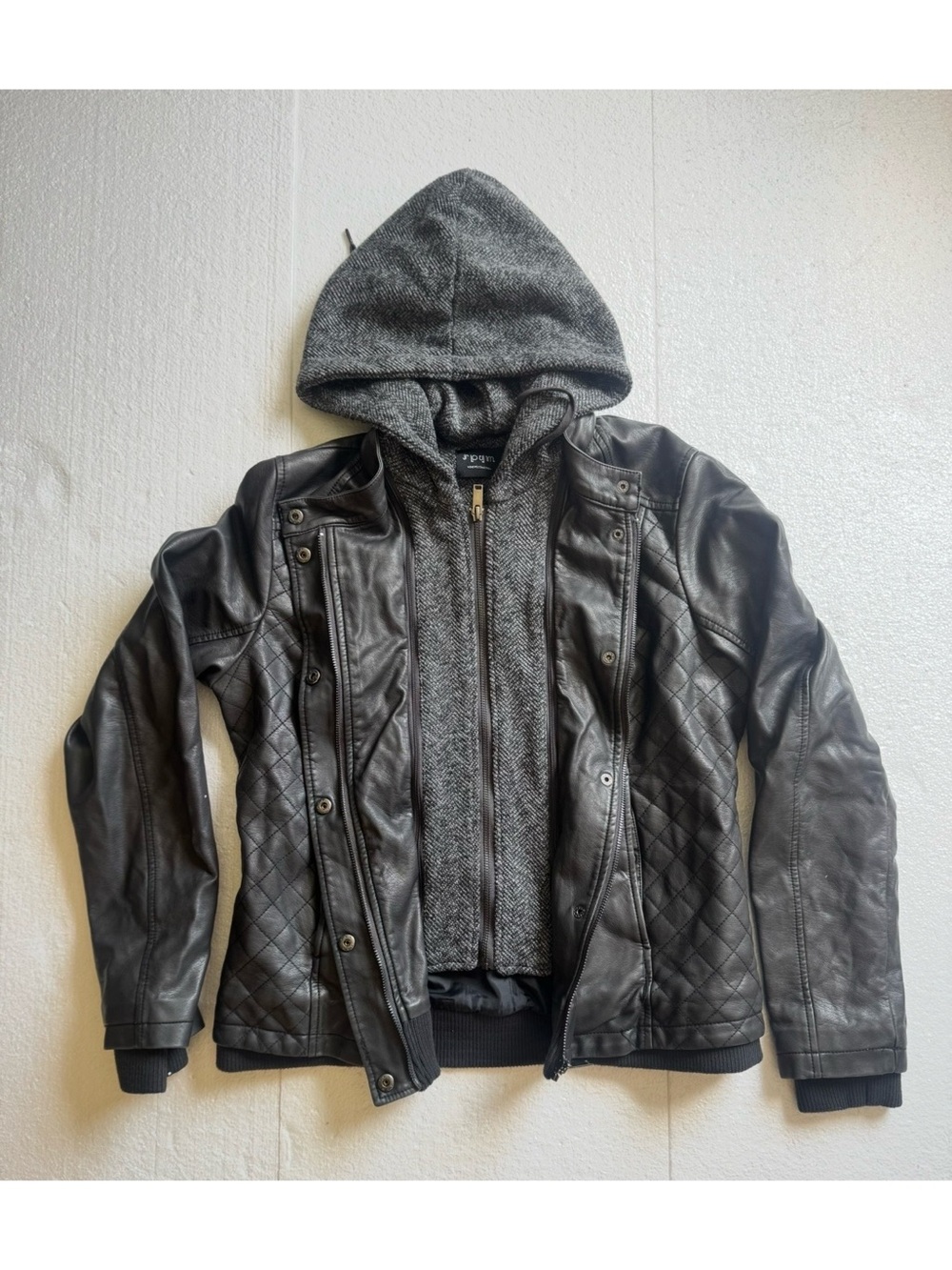Faux Leather Biker Jacket